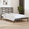 Estructura de cama madera maciza de pino gris 120x200 cm