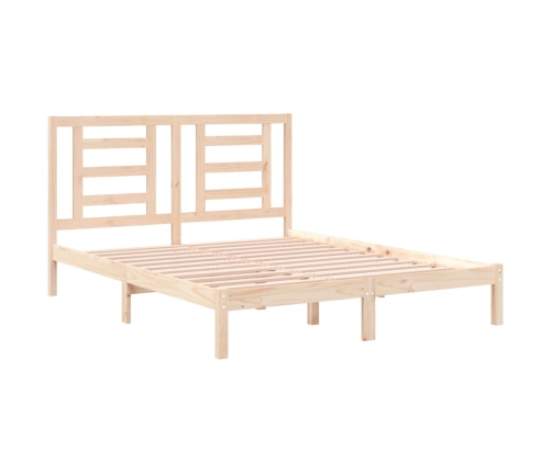 Estructura de cama sin colchón madera maciza de pino 160x200 cm