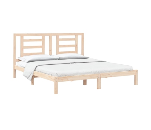 Estructura de cama madera maciza 180x200 cm