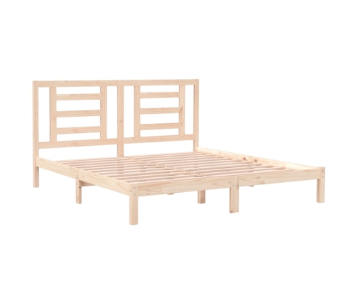 Estructura de cama madera maciza 180x200 cm