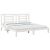 Estructura de cama madera maciza blanco Supe King 180x200 cm