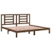 Estructura de cama madera maciza de pino marrón miel 200x200 cm