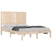 Estructura de cama madera maciza 120x190 cm