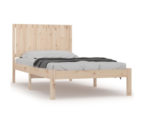 Estructura de cama sin colchón madera maciza de pino 100x200 cm