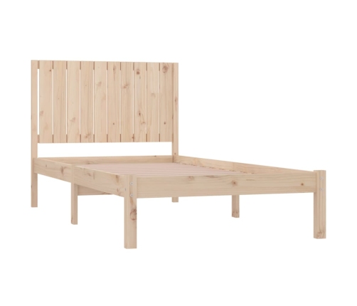 Estructura de cama sin colchón madera maciza de pino 100x200 cm