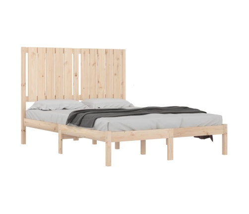 Estructura de cama sin colchón madera de pino maciza 120x200 cm