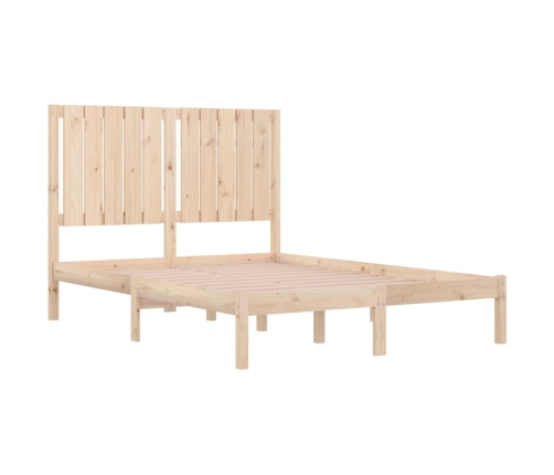 Estructura de cama sin colchón madera de pino maciza 120x200 cm