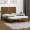 Estructura cama sin colchón madera pino marrón miel 120x200 cm