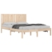Estructura de cama sin colchón madera maciza de pino 160x200 cm