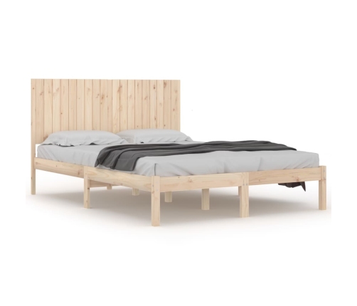 Estructura de cama madera maciza 180x200 cm