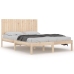 Estructura de cama madera maciza 180x200 cm