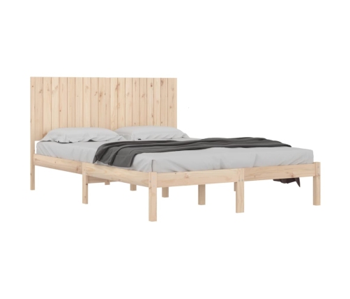 Estructura de cama madera maciza 180x200 cm