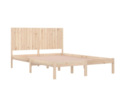 Estructura de cama madera maciza 180x200 cm