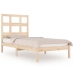 Estructura de cama sin colchón madera maciza de pino 90x190 cm