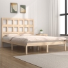 Estructura de cama sin colchón madera maciza de pino 135x190 cm