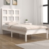 Estructura de cama sin colchón madera de pino blanca 90x200 cm