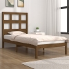 Estructura de cama madera maciza pino marrón miel 100x200 cm