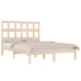 Estructura de cama sin colchón madera maciza de pino 160x200 cm