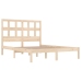 Estructura de cama sin colchón madera maciza de pino 160x200 cm