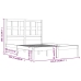 Estructura de cama sin colchón madera maciza de pino 160x200 cm