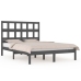 Estructura de cama madera maciza gris Super King 180x200 cm