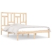 Estructura de cama madera maciza 120x190 cm