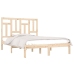 Estructura de cama madera maciza 120x190 cm