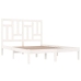 Estructura de cama sin colchón madera de pino blanca 120x200 cm