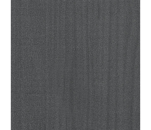 Estructura de cama de madera maciza de pino gris 200x200 cm