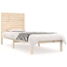 Estructura de cama madera maciza 90x190 cm