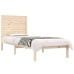 Estructura de cama madera maciza 90x190 cm