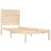 Estructura de cama madera maciza 90x190 cm