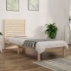 Estructura de cama madera maciza 90x190 cm