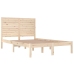 Estructura de cama madera maciza 120x190 cm