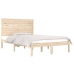Estructura de cama madera maciza de pino 140x190 cm