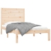 Estructura de cama madera maciza de pino 90x200 cm