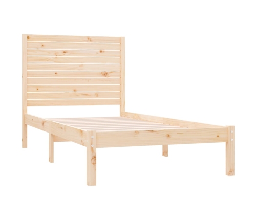 Estructura de cama madera maciza de pino 90x200 cm