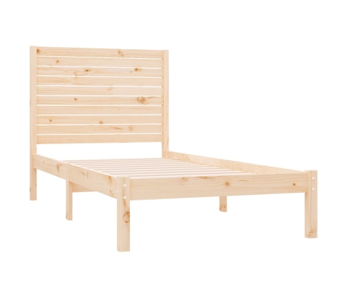 Estructura de cama de madera maciza 100x200 cm