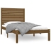 Estructura de cama madera maciza marrón miel 100x200 cm