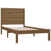 Estructura de cama madera maciza marrón miel 100x200 cm