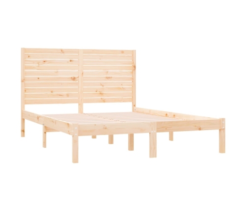 Estructura de cama madera maciza de pino 120x200 cm