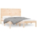 Estructura de cama de madera maciza 140x200 cm