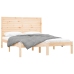 Estructura de cama madera maciza 150x200 cm