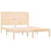 Estructura de cama madera maciza 150x200 cm