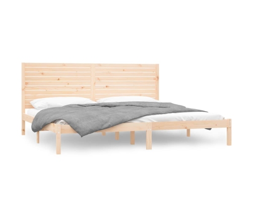 Estructura de cama de madera maciza 200x200 cm