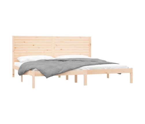 Estructura de cama de madera maciza 200x200 cm