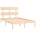 Estructura de cama madera maciza 120x190 cm