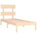 Estructura de cama madera maciza de pino 90x200 cm