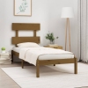 Estructura de cama madera maciza marrón miel 100x200 cm