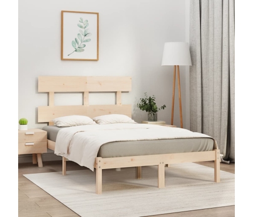 Estructura de cama madera maciza de pino 120x200 cm